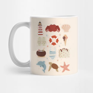 Sea and summer doodles Mug